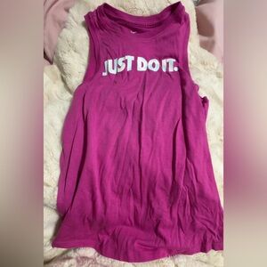 Pink Sleeveless Nike Top